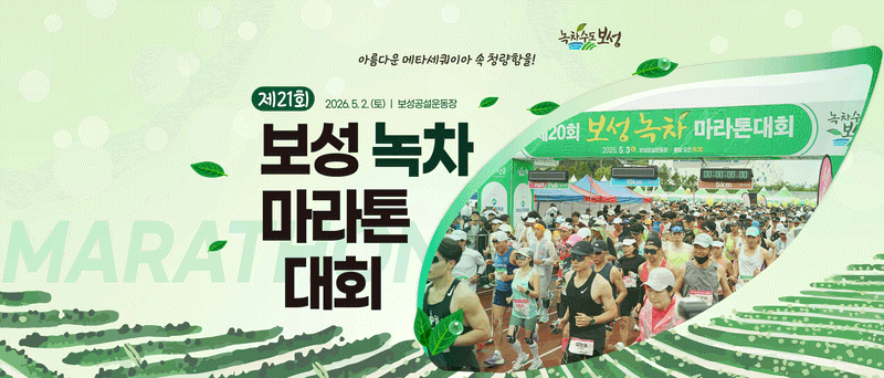 제21회 보성 녹차 마라톤 - 전남 마라톤 대회