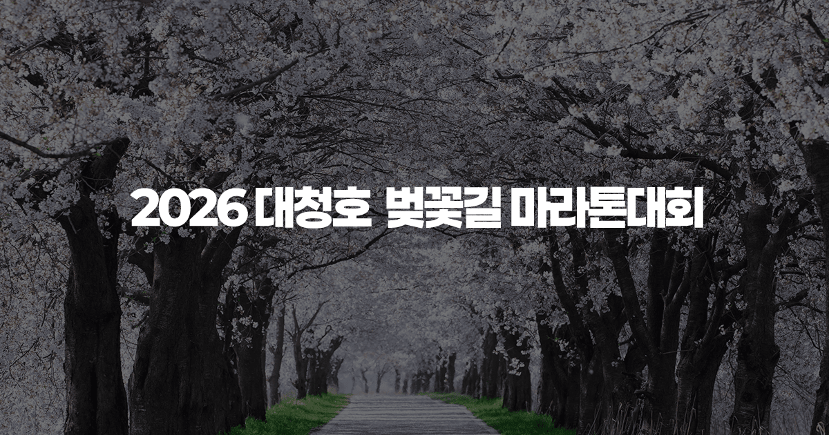 대청호 벚꽃길 마라톤 - 기타 마라톤 대회